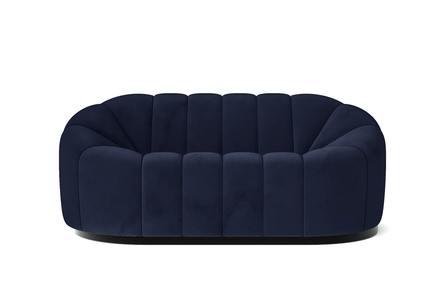 Columbia 2 Seater Sofa Dark Blue Velvet