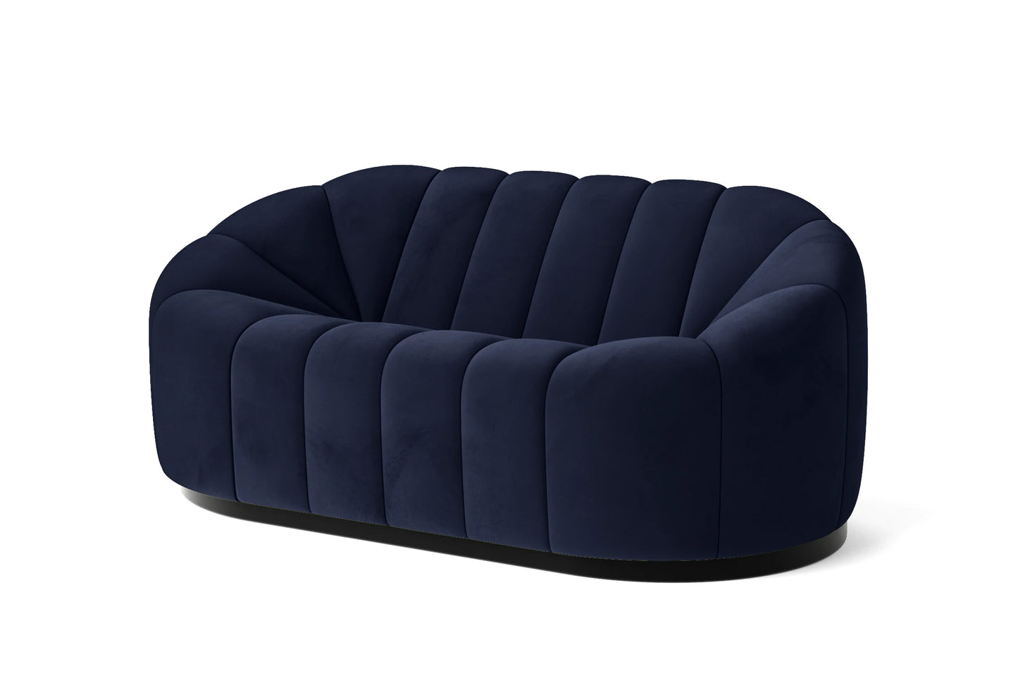 Columbia 2 Seater Sofa Dark Blue Velvet