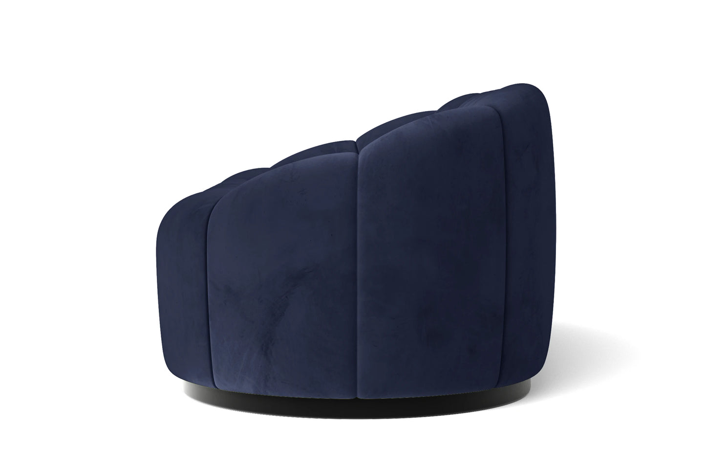 Columbia 2 Seater Sofa Dark Blue Velvet