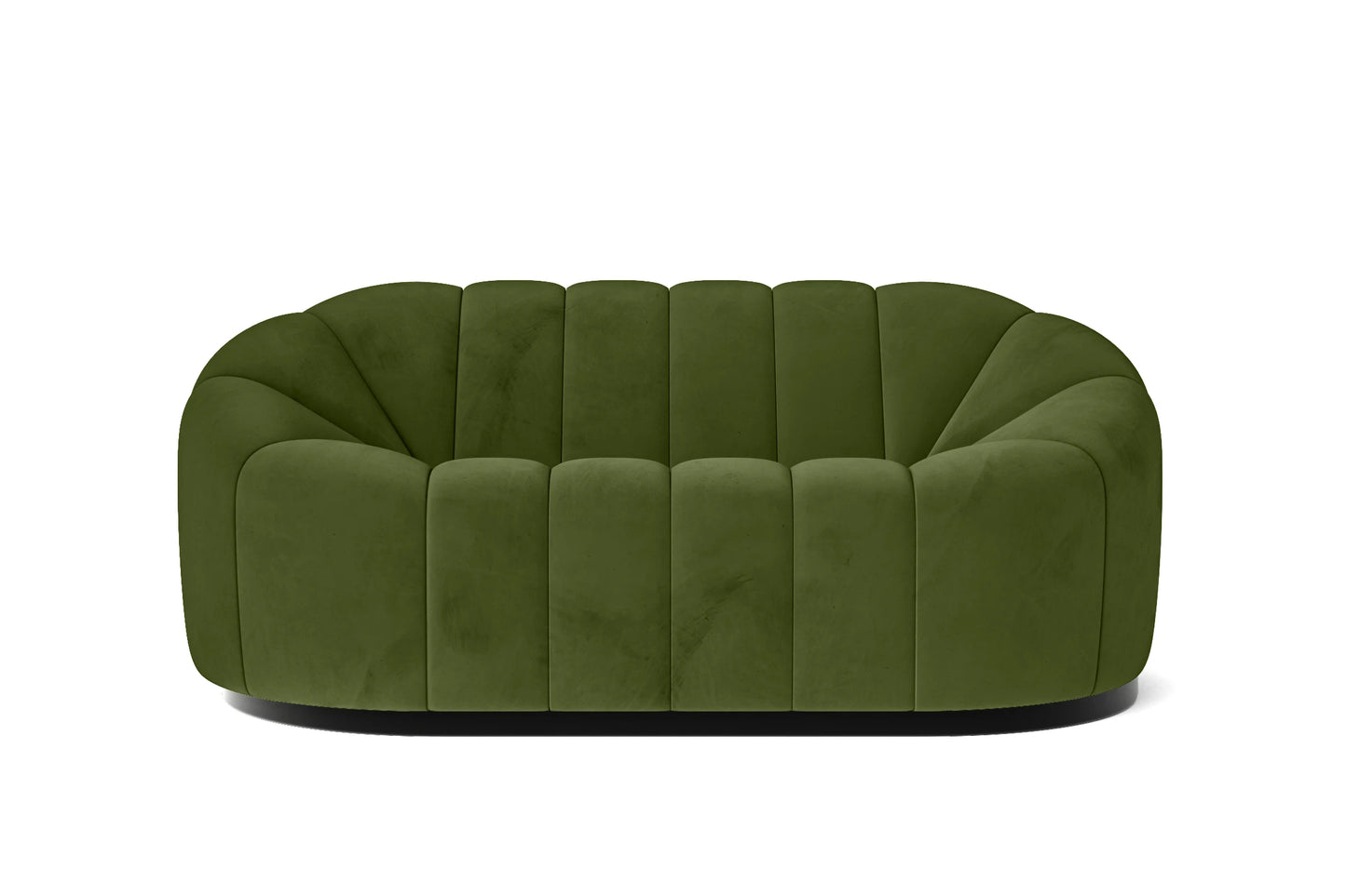 Columbia 2 Seater Sofa Lime Velvet