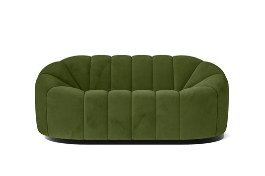 Columbia 2 Seater Sofa Lime Velvet