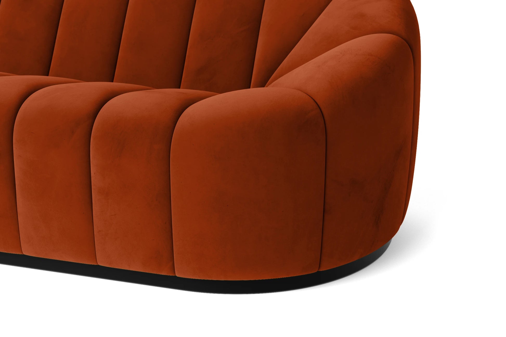 Columbia 2 Seater Sofa Orange Velvet