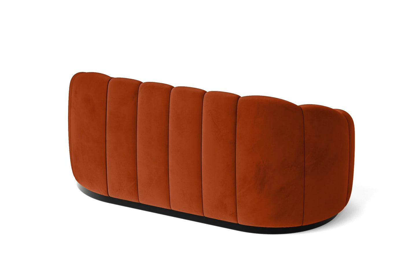 Columbia 2 Seater Sofa Orange Velvet