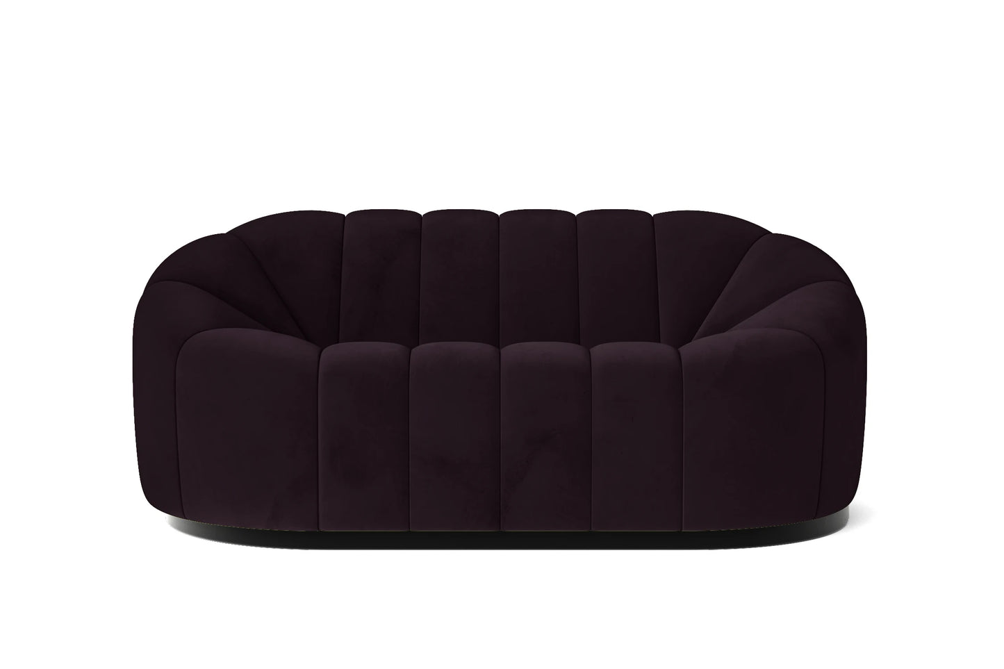 Columbia 2 Seater Sofa Purple Velvet