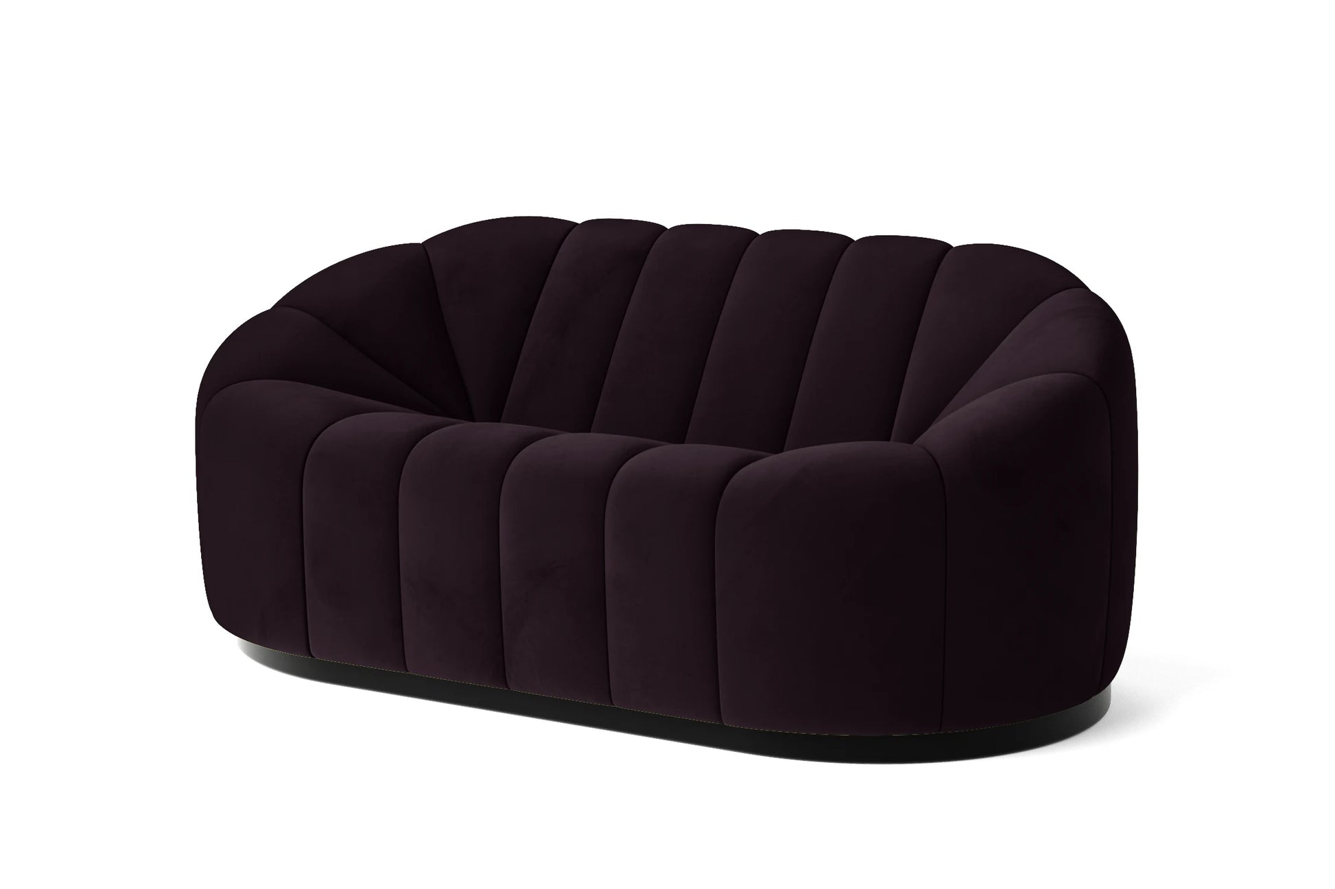 Columbia 2 Seater Sofa Purple Velvet