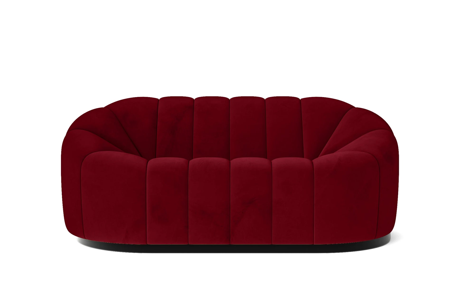 Columbia 2 Seater Sofa Red Velvet