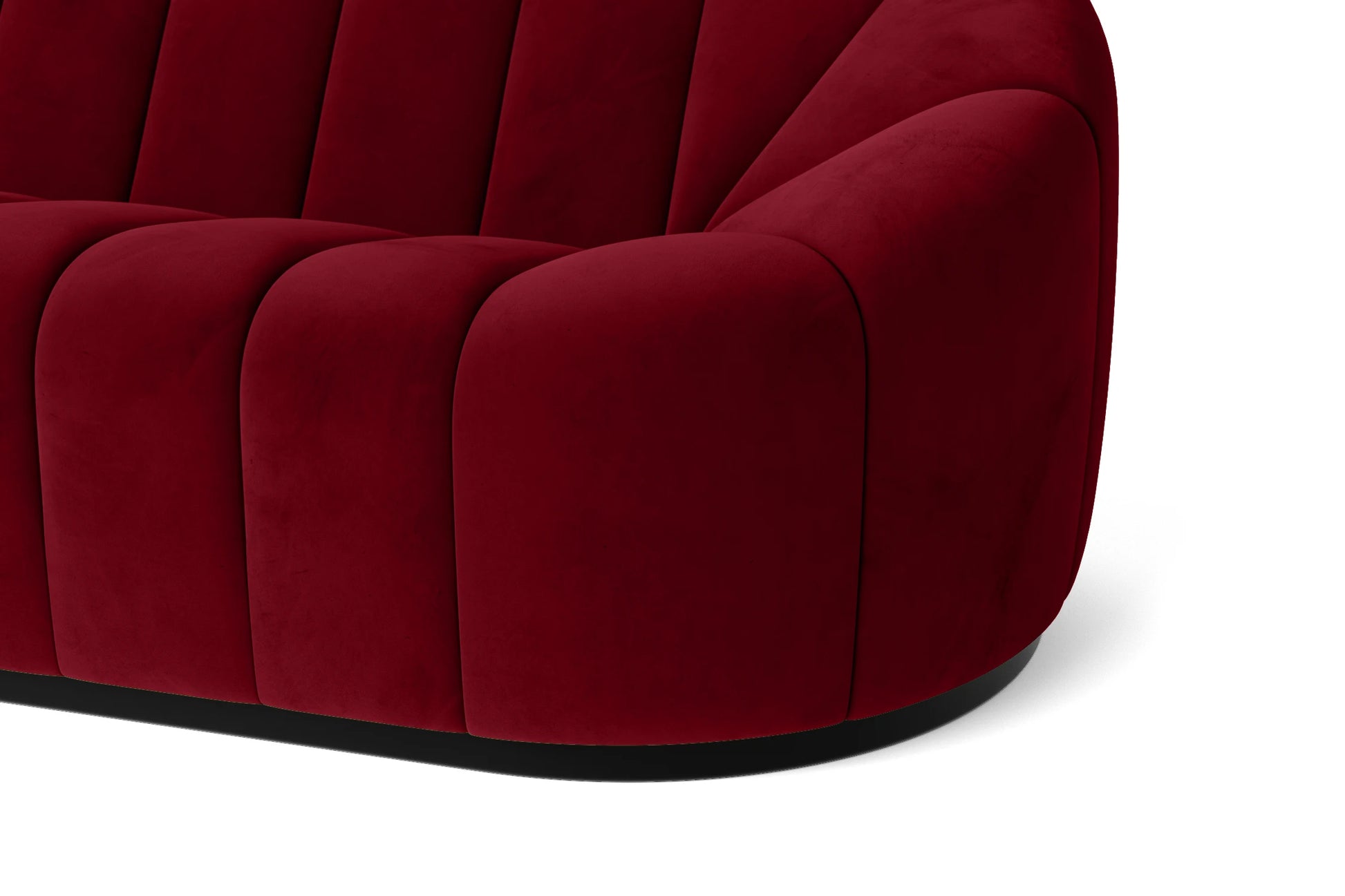 Columbia 2 Seater Sofa Red Velvet