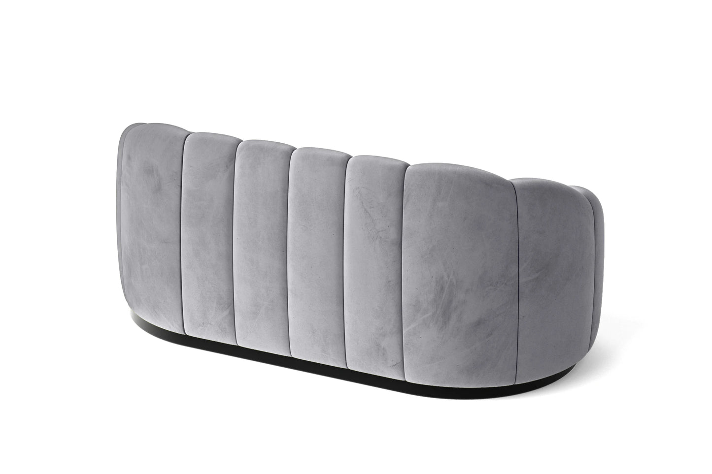 Columbia 2 Seater Sofa Silver Velvet