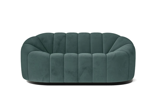 Columbia 2 Seater Sofa Teal Velvet