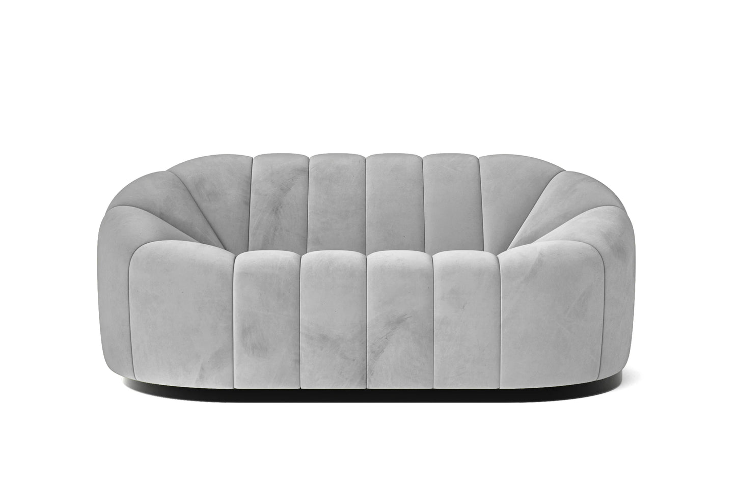 Columbia 2 Seater Sofa White Velvet