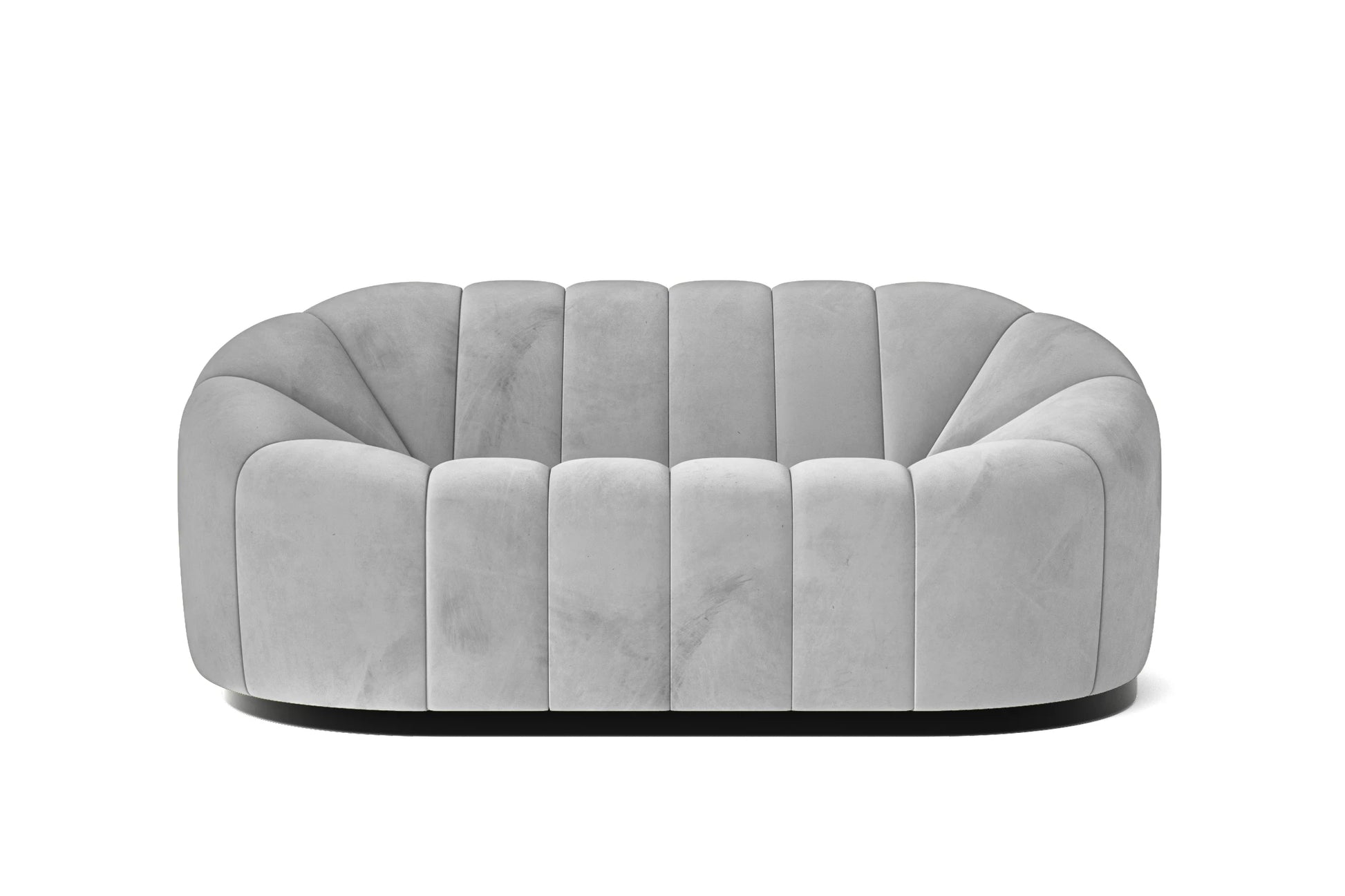 Columbia 2 Seater Sofa White Velvet