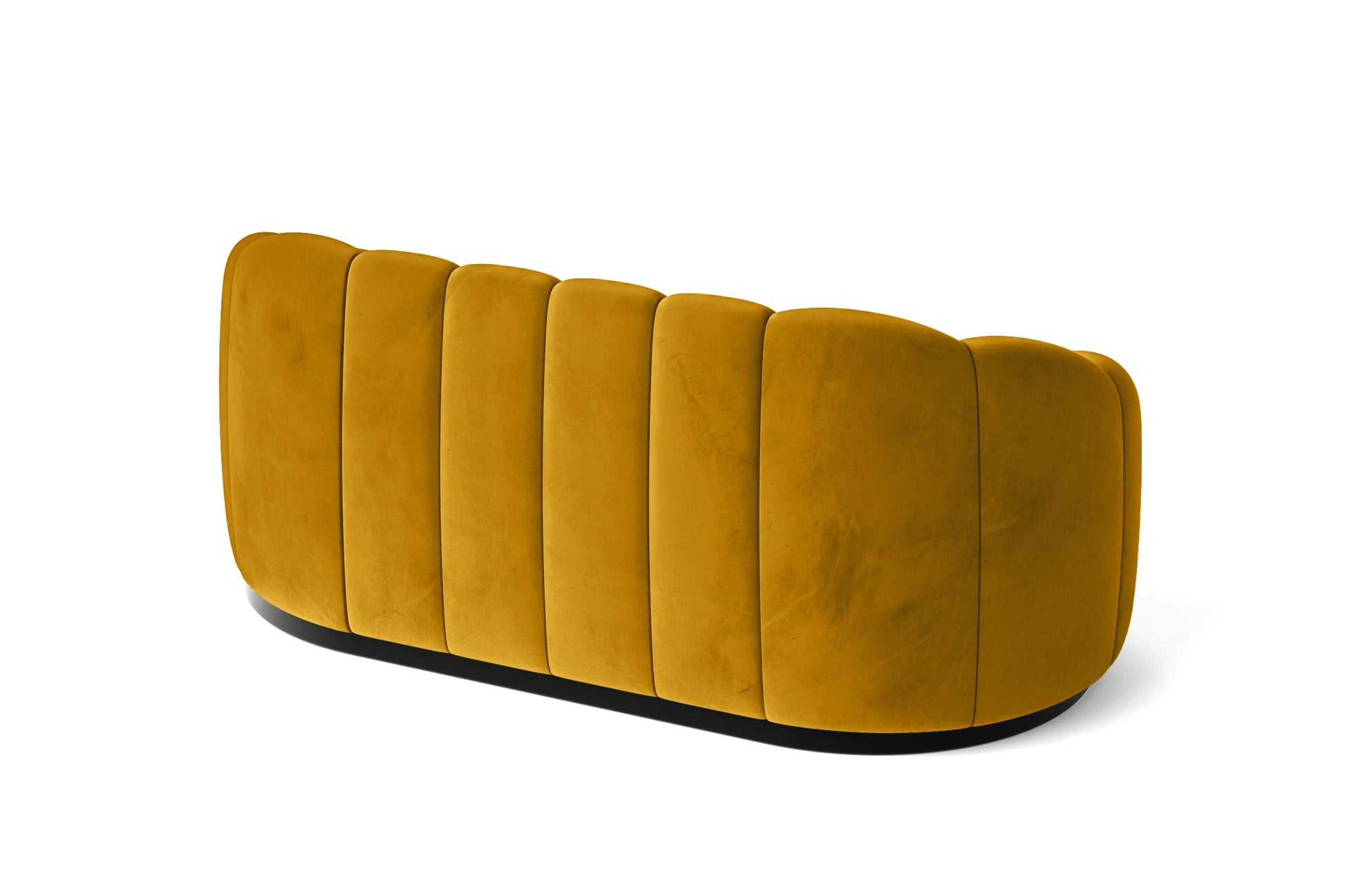 Columbia 2 Seater Sofa Yellow Velvet