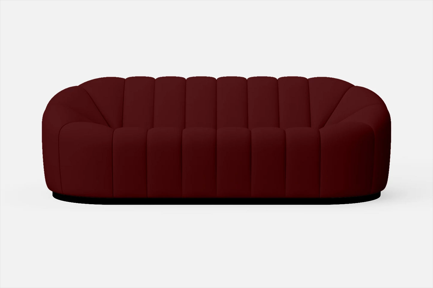 Columbia 3 Seater Sofa Red Leather