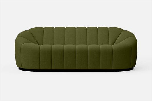 Columbia 3 Seater Sofa Olive Linen Fabric