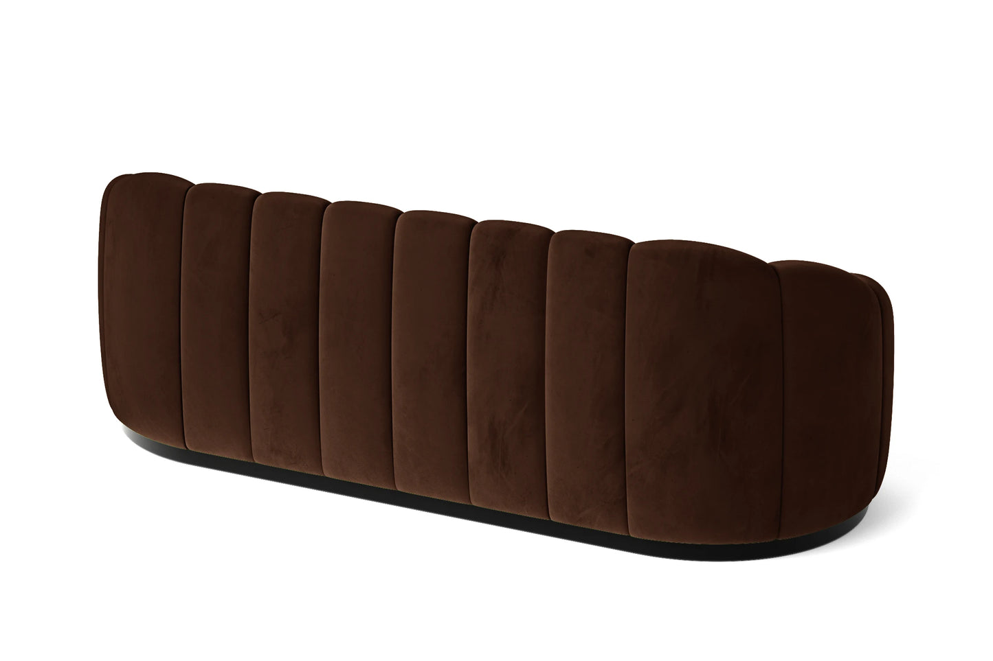 Columbia 3 Seater Sofa Coffee Brown Velvet