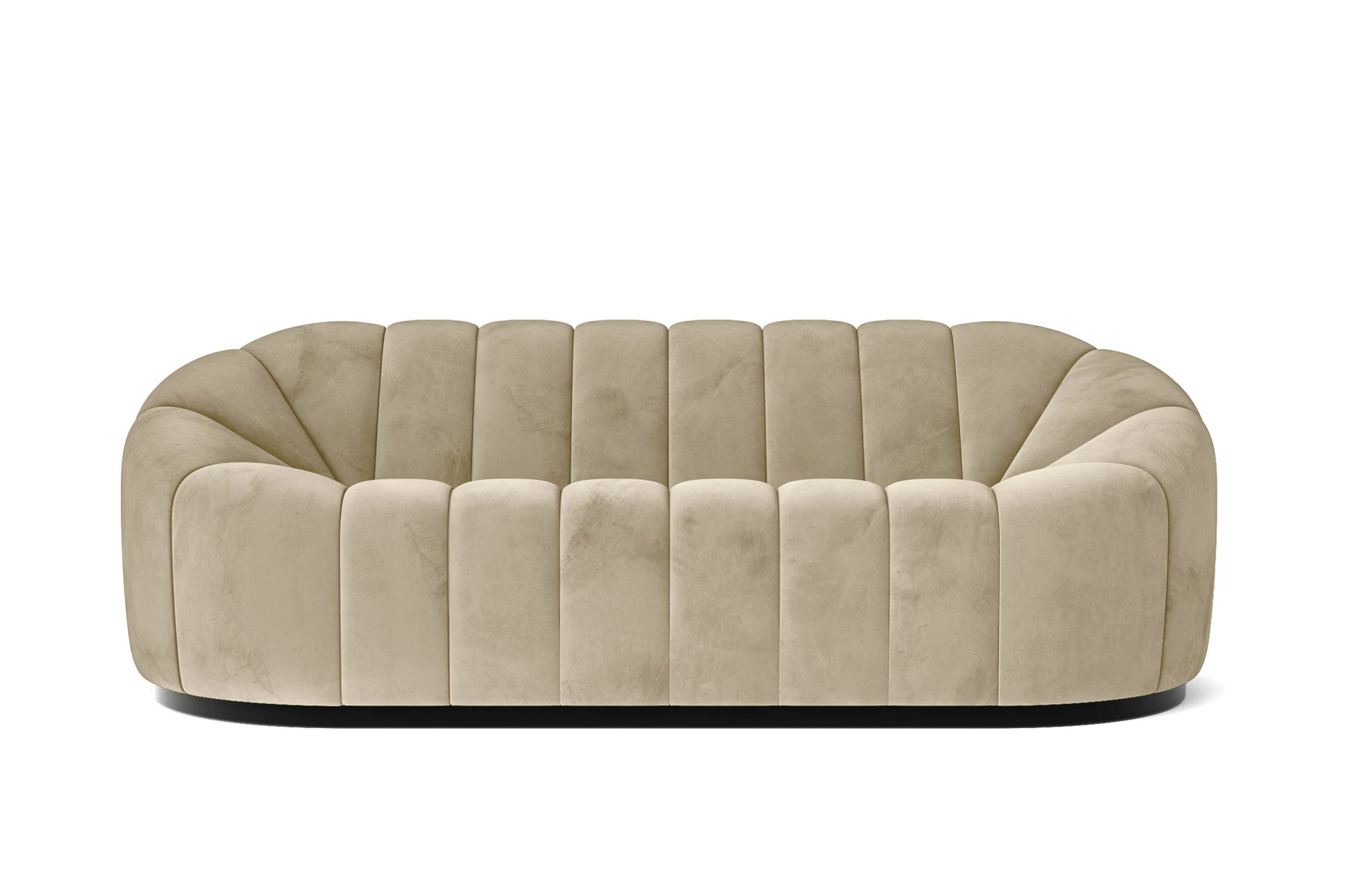 Columbia 3 Seater Sofa Cream Velvet