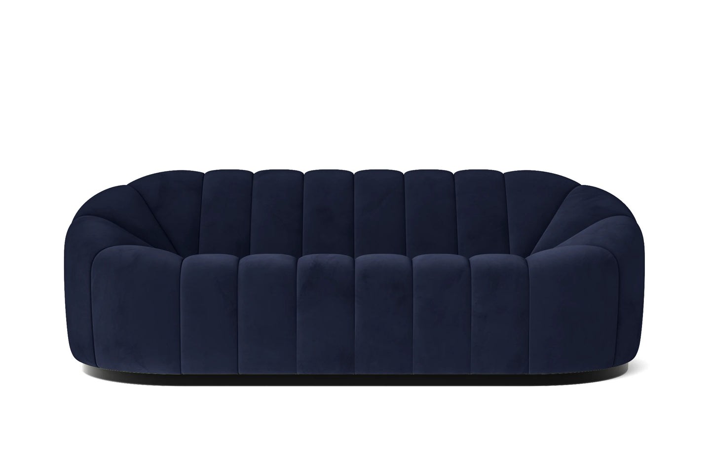 Columbia 3 Seater Sofa Dark Blue Velvet