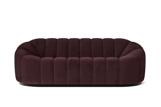 Columbia 3 Seater Sofa Grape Velvet