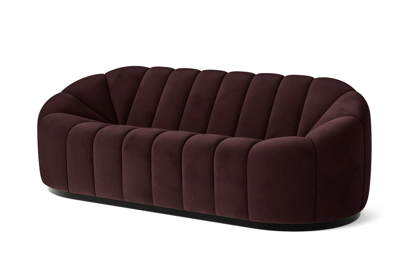 Columbia 3 Seater Sofa Grape Velvet