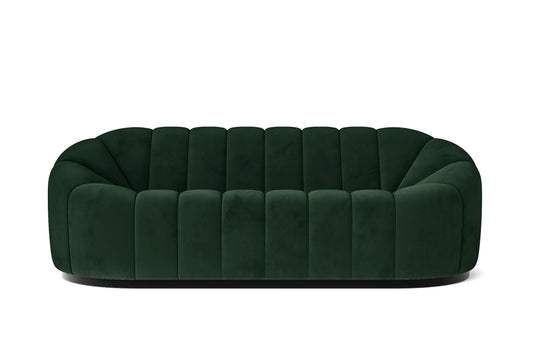 Columbia 3 Seater Sofa Green Velvet