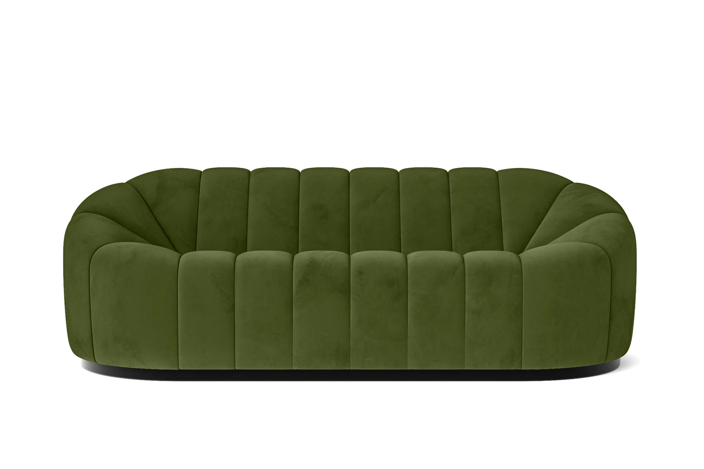 Columbia 3 Seater Sofa Lime Velvet