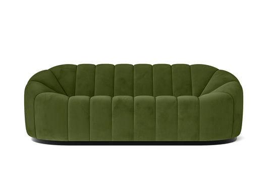 Columbia 3 Seater Sofa Lime Velvet