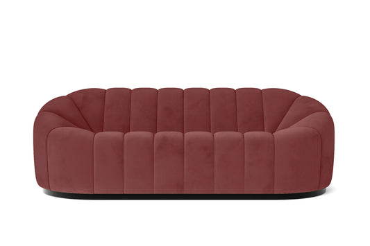 Columbia 3 Seater Sofa Pink Velvet