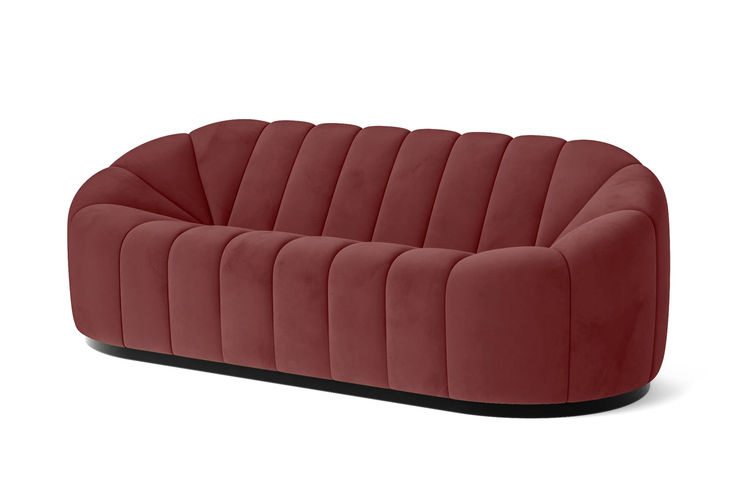 Columbia 3 Seater Sofa Pink Velvet