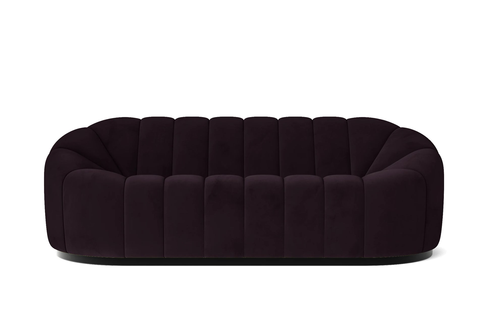 Columbia 3 Seater Sofa Purple Velvet