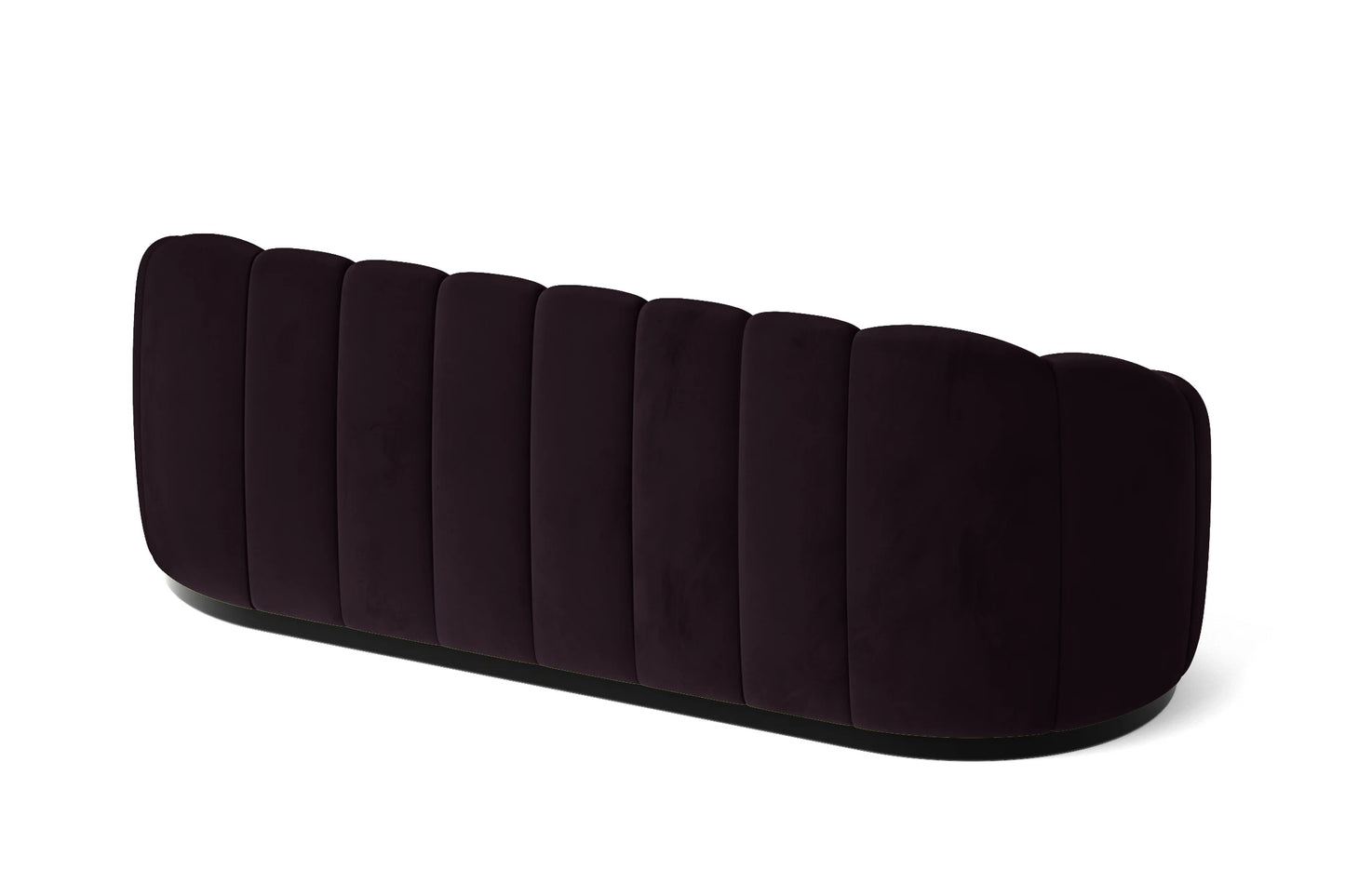 Columbia 3 Seater Sofa Purple Velvet