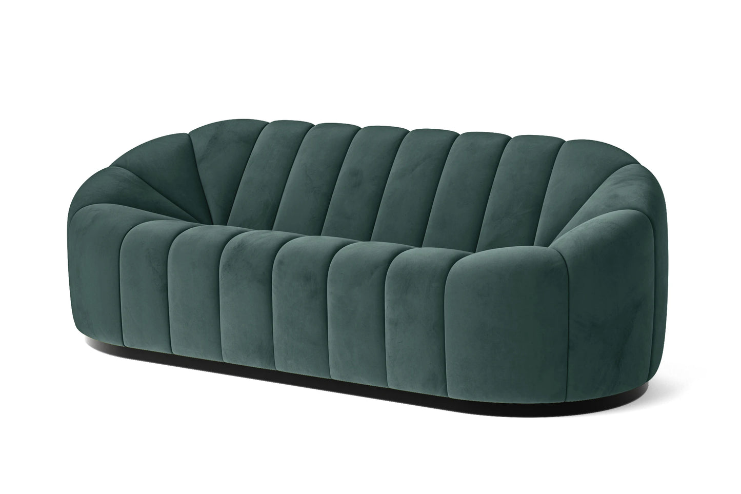 Columbia 3 Seater Sofa Teal Velvet