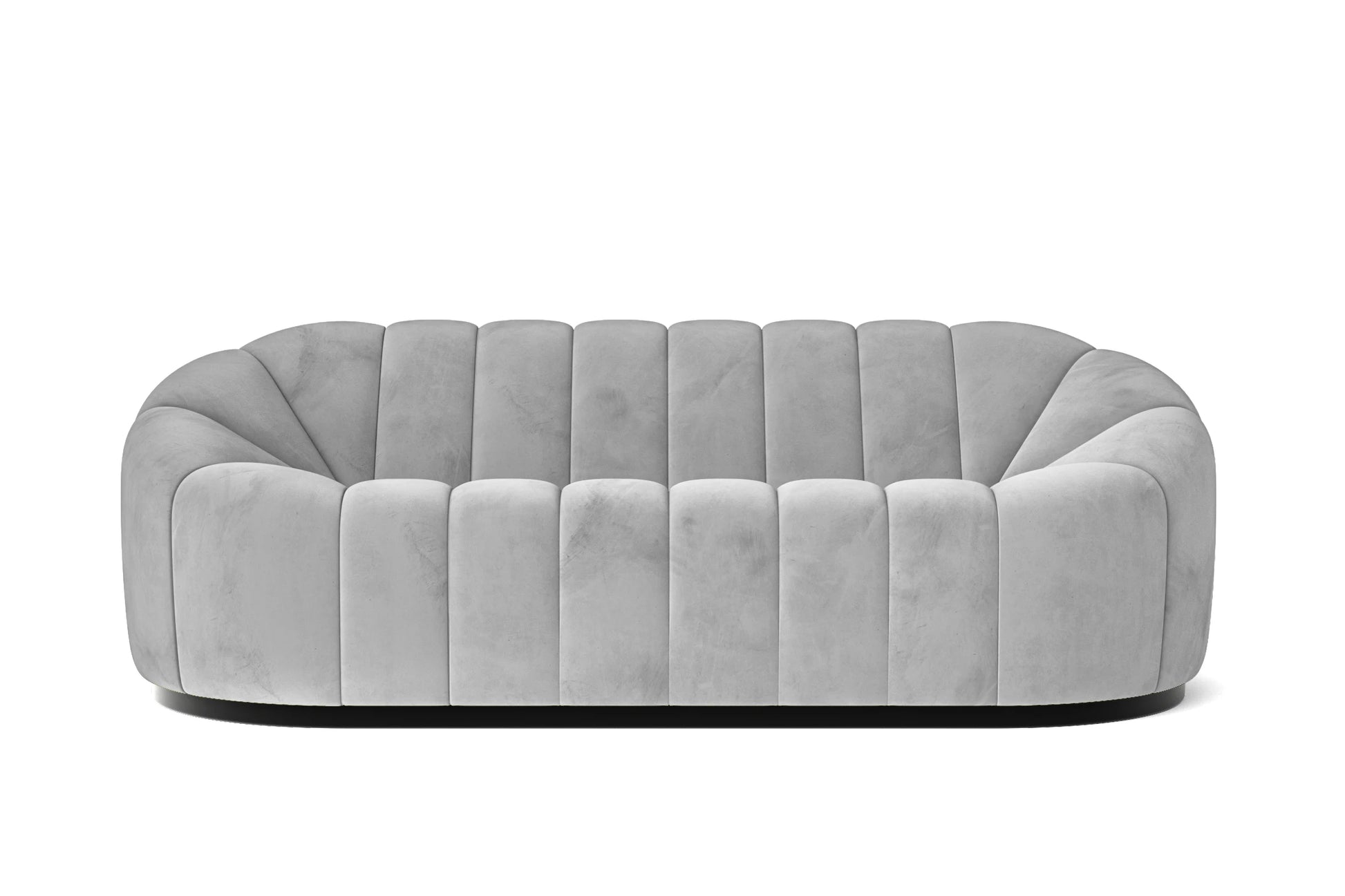 Columbia 3 Seater Sofa White Velvet