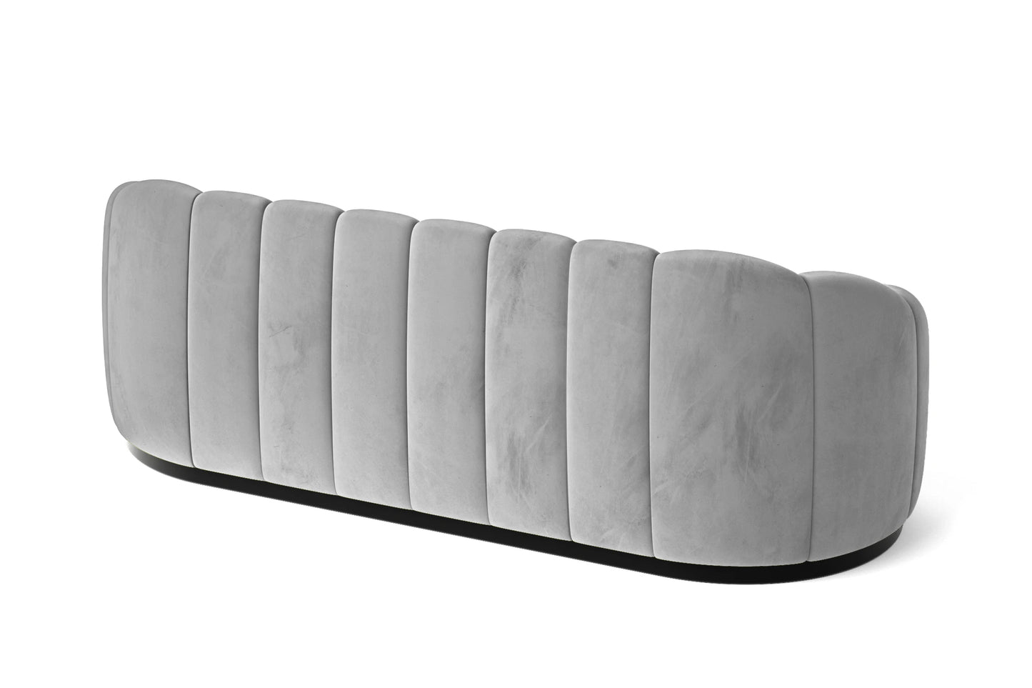 Columbia 3 Seater Sofa White Velvet