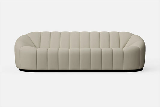 Columbia 4 Seater Sofa Cream Leather