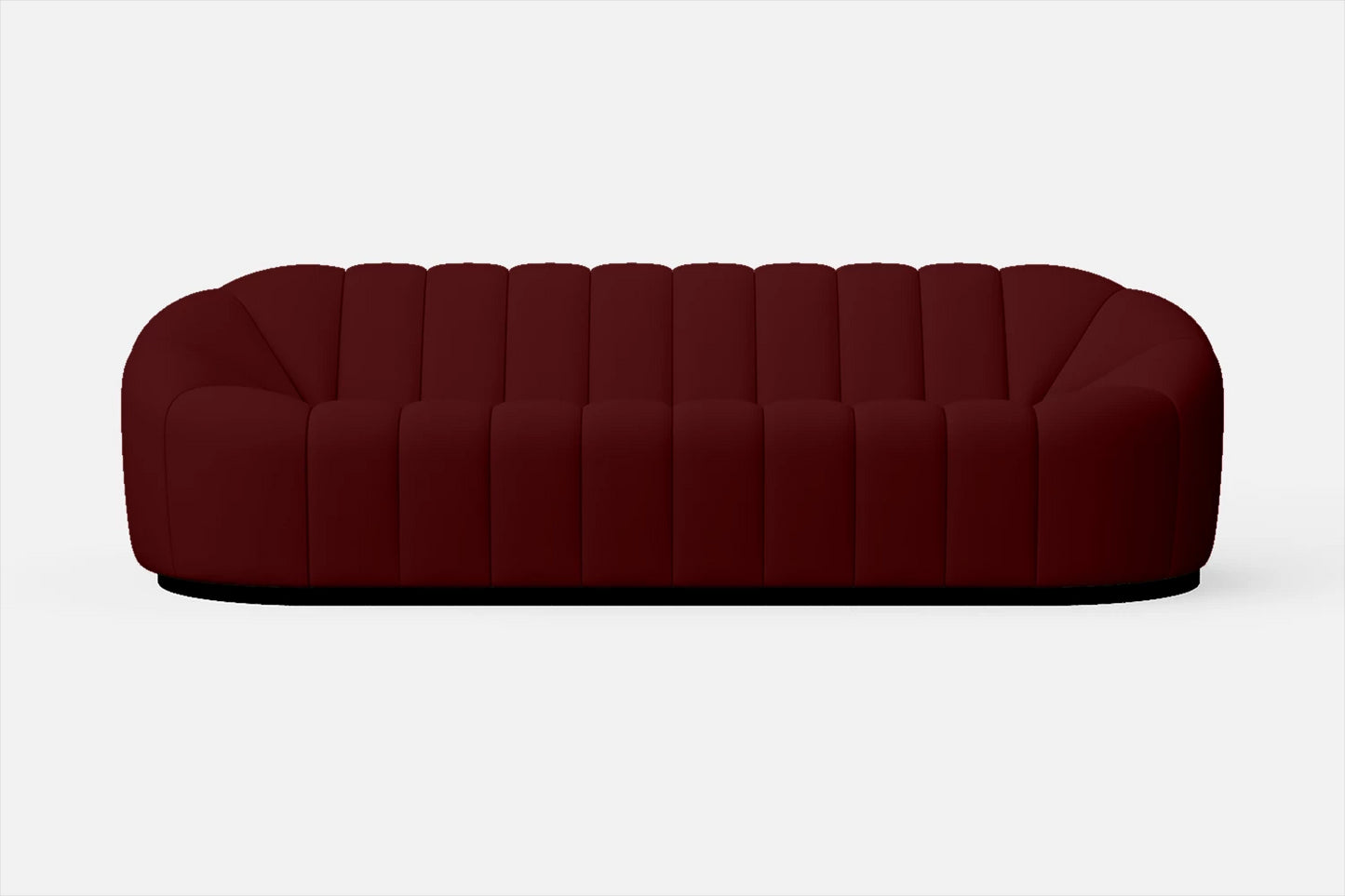 Columbia 4 Seater Sofa Red Leather