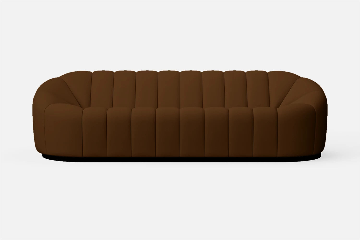 Columbia 4 Seater Sofa Walnut Brown Leather