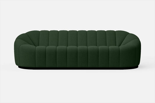 Columbia 4 Seater Sofa Forest Green Linen Fabric