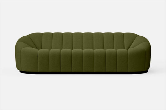 Columbia 4 Seater Sofa Olive Linen Fabric