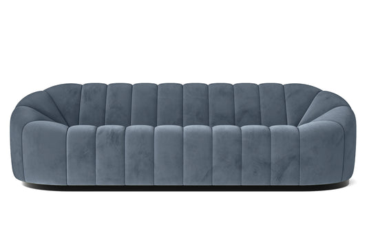 Columbia 4 Seater Sofa Baby Blue Velvet