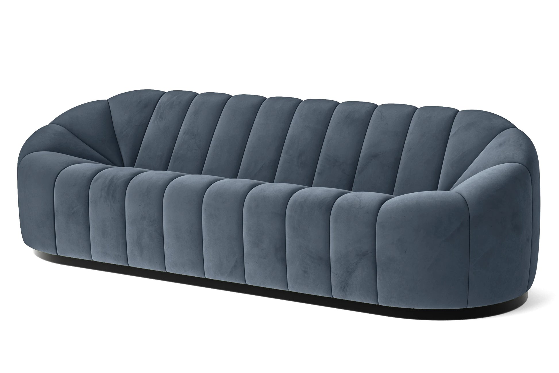 Columbia 4 Seater Sofa Baby Blue Velvet