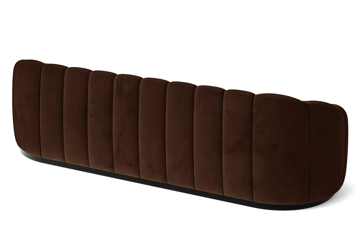 Columbia 4 Seater Sofa Coffee Brown Velvet