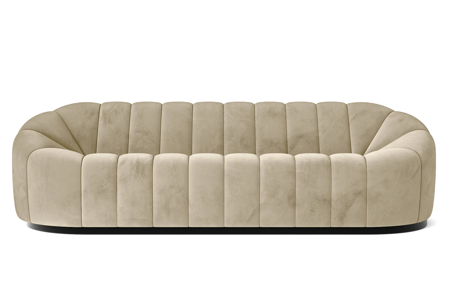 Columbia 4 Seater Sofa Cream Velvet