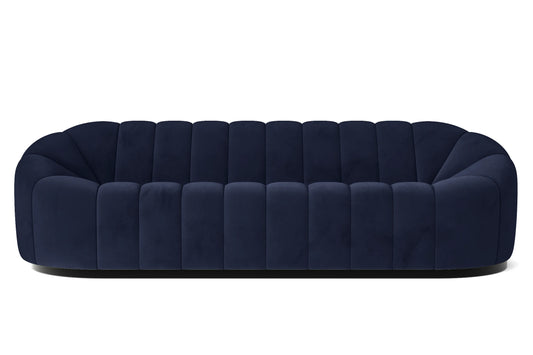 Columbia 4 Seater Sofa Dark Blue Velvet