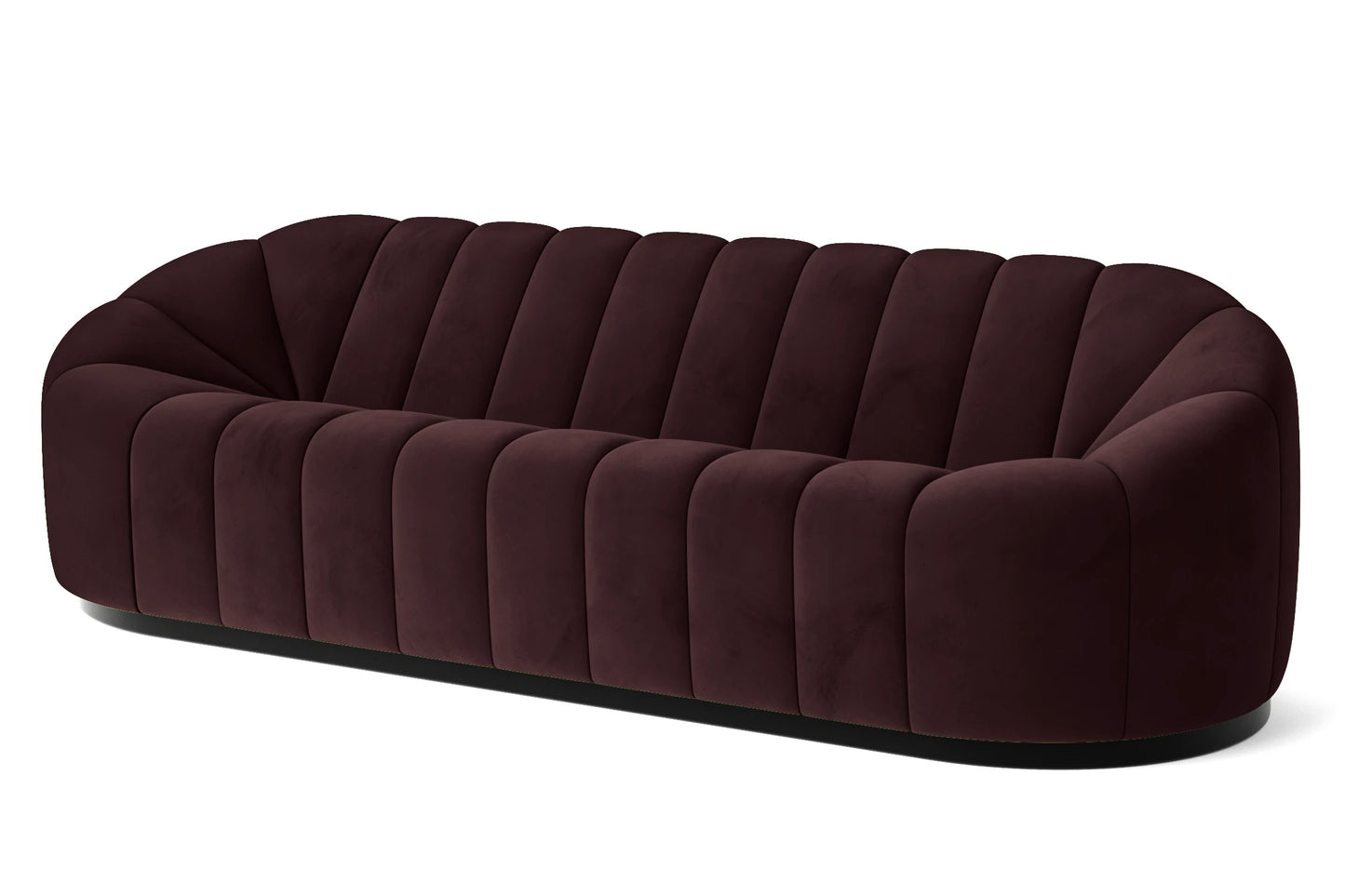 Columbia 4 Seater Sofa Grape Velvet