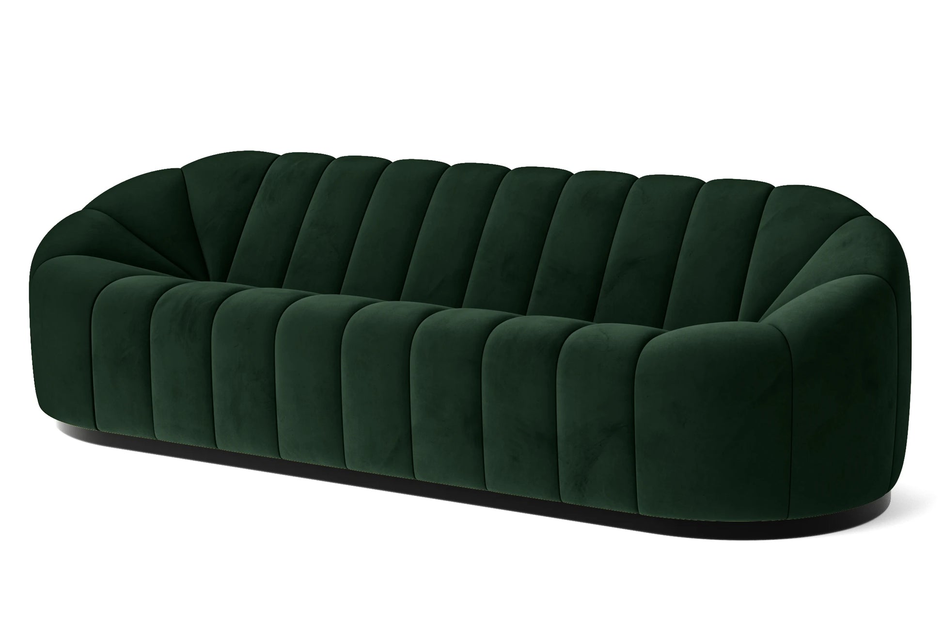 Columbia 4 Seater Sofa Green Velvet