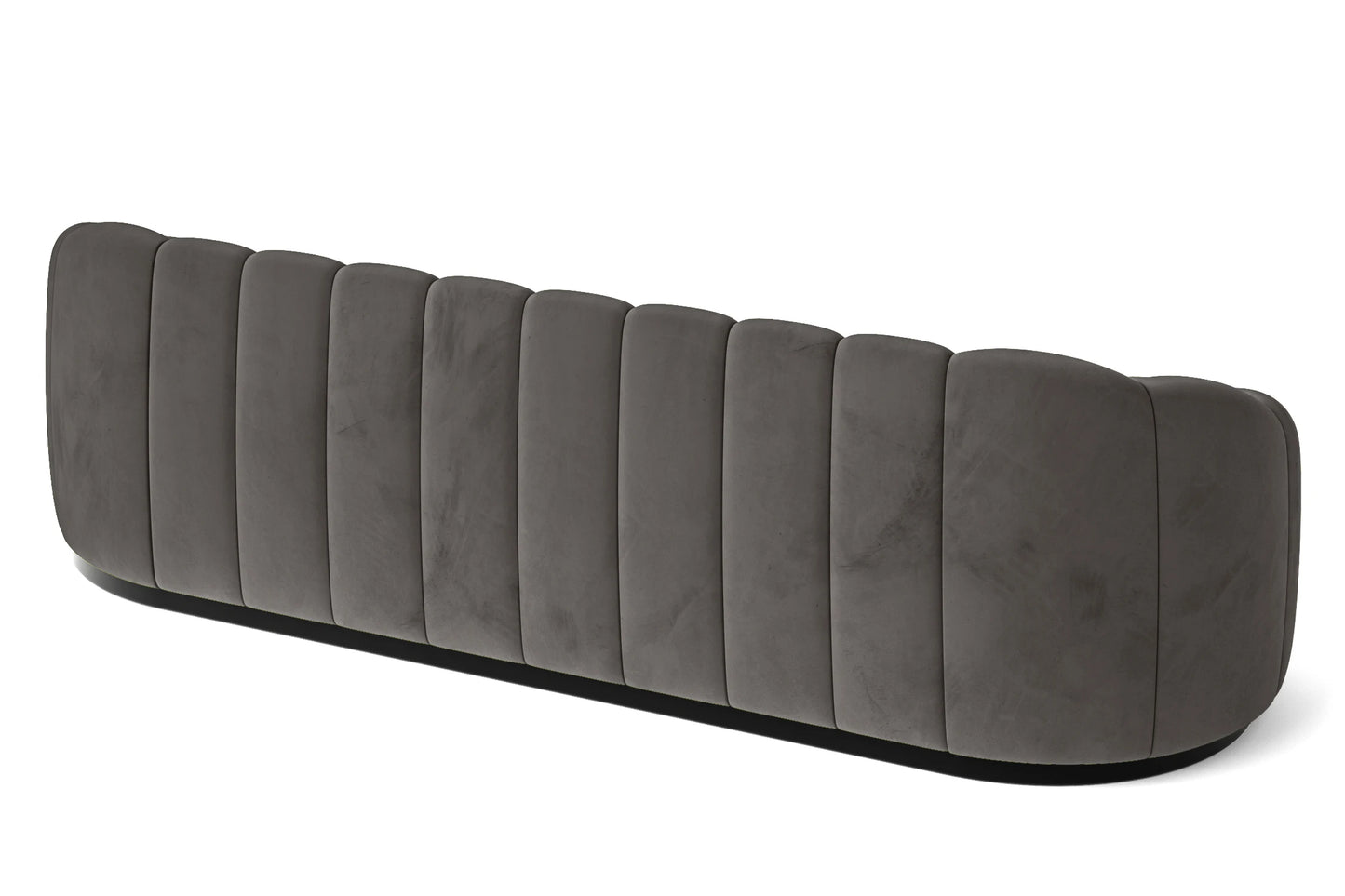 Columbia 4 Seater Sofa Grey Velvet