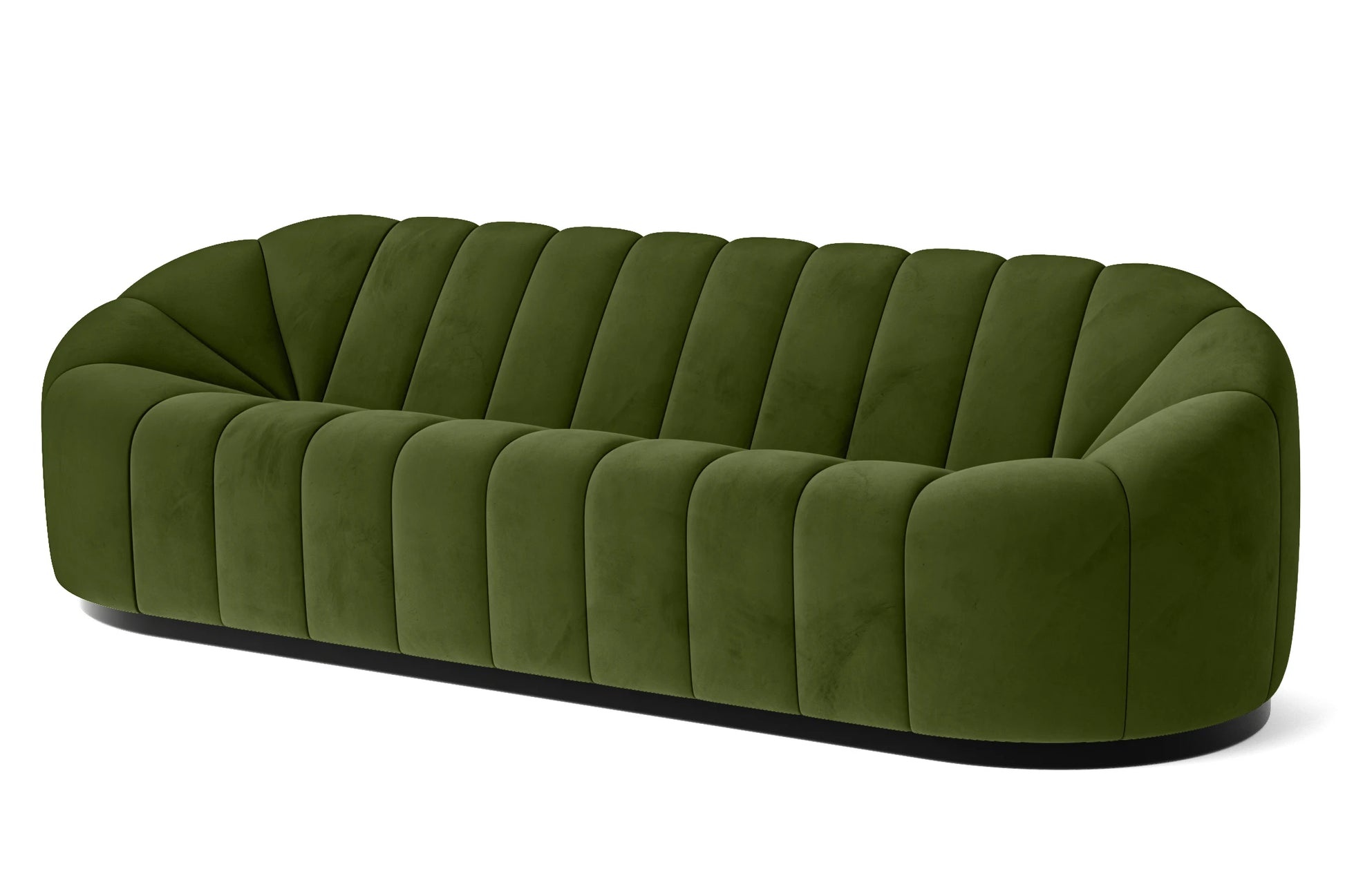 Columbia 4 Seater Sofa Lime Velvet