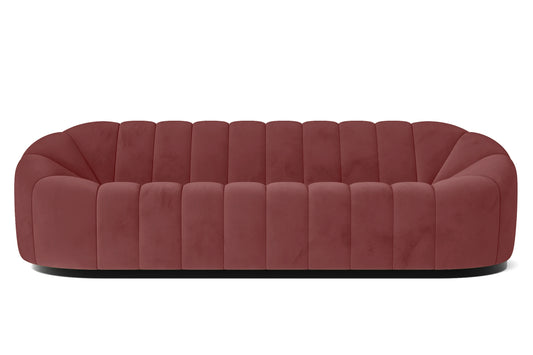 Columbia 4 Seater Sofa Pink Velvet