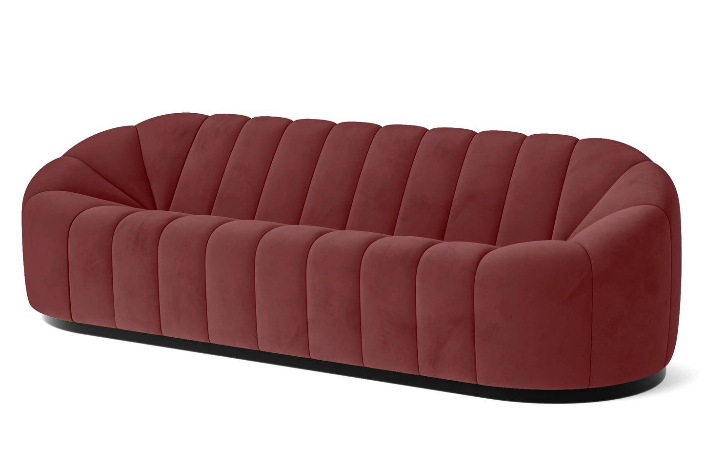 Columbia 4 Seater Sofa Pink Velvet