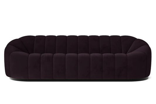 Columbia 4 Seater Sofa Purple Velvet